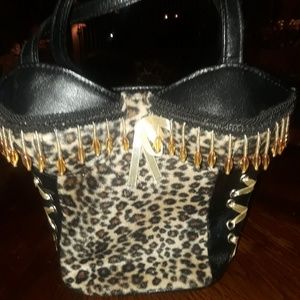 Black leather  purse